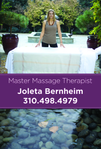 Massage therapist postcard Design